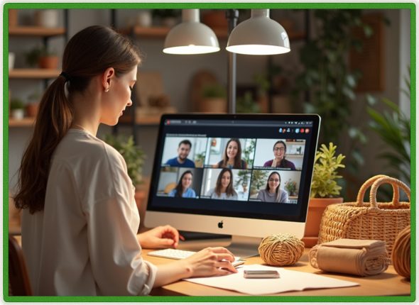 совместные занятия по обучению плетению из бумажной лозы в Дом GreenFox