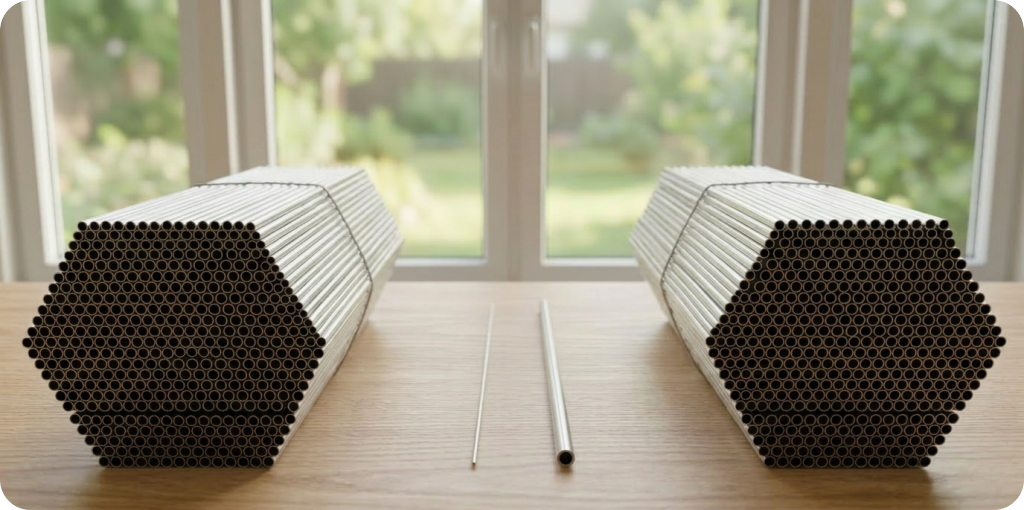 Сравнение трубочек для плетения из бумажной лозы GreenFox