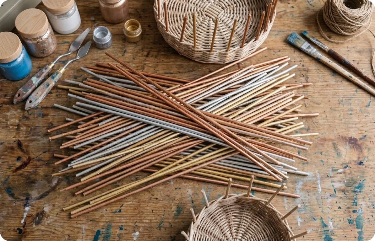 Окрашивание трубочек эмалью — это про эксперименты, про смелость и про поиск своего стиля.Не бойтесь пробовать, смешивать, тестировать на небольших партиях и наблюдать за результатом. Это именно тот материал, который превращает простое хобби в высокое искусство.