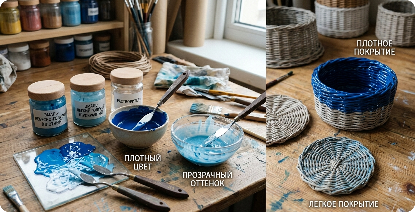 Технология и пропорции смешивания.