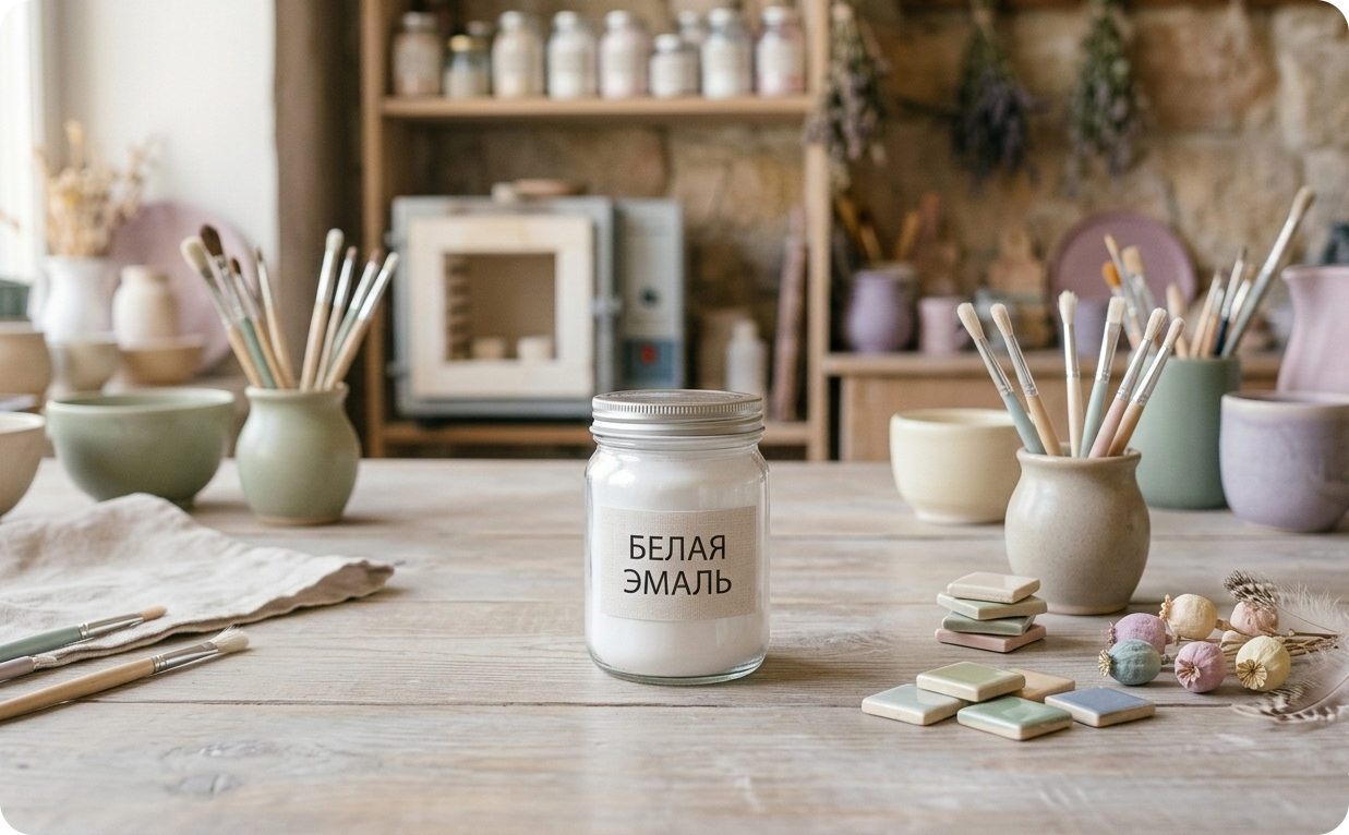 Эмали. Секрет идеально белого цвета и пастельных тонов.