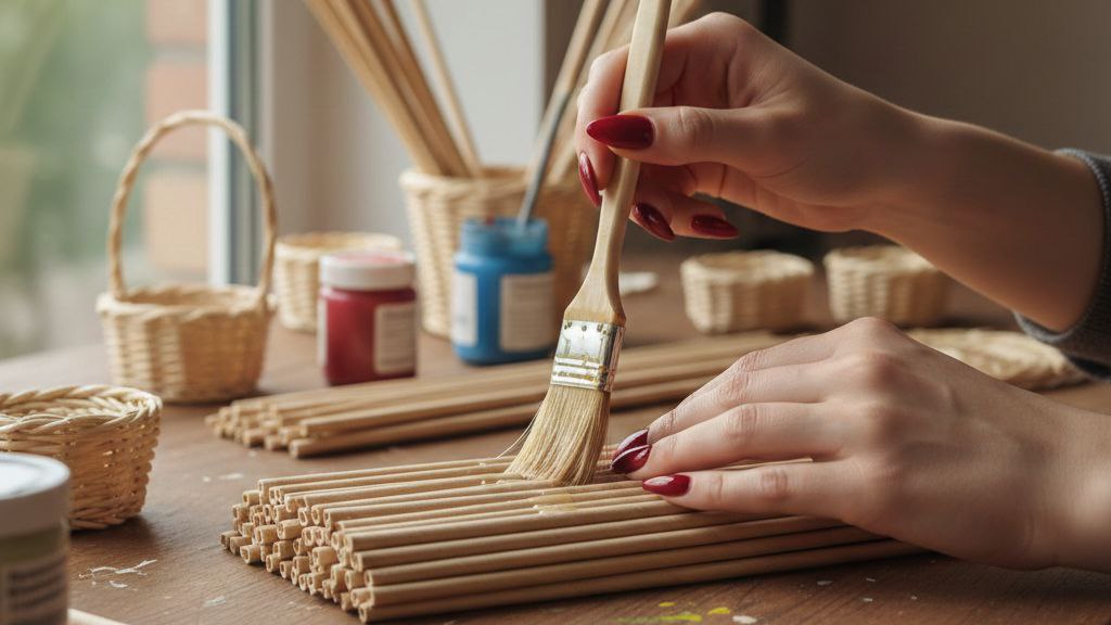 качество внешнего вида изделия из бумажной лозы