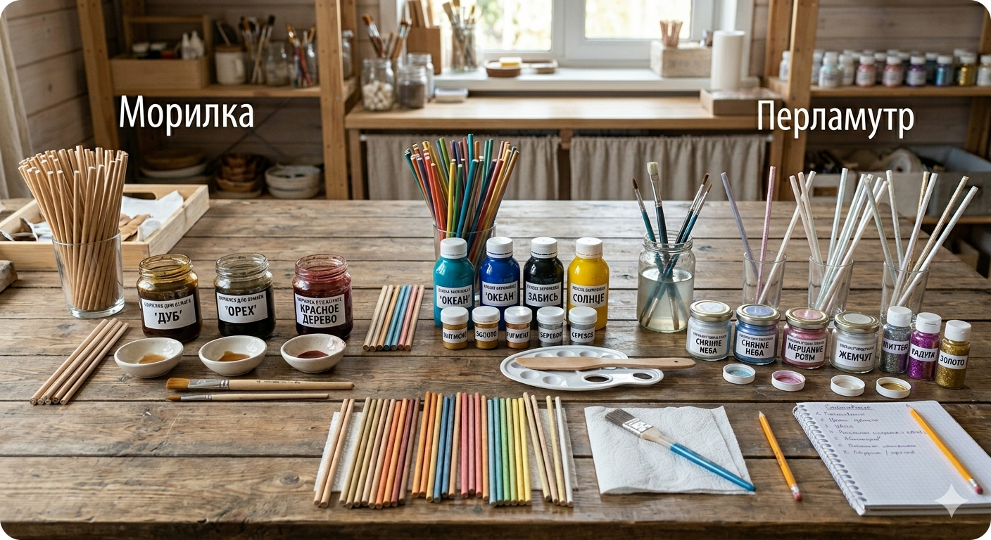 Секреты окрашивания: От морилки до перламутра.